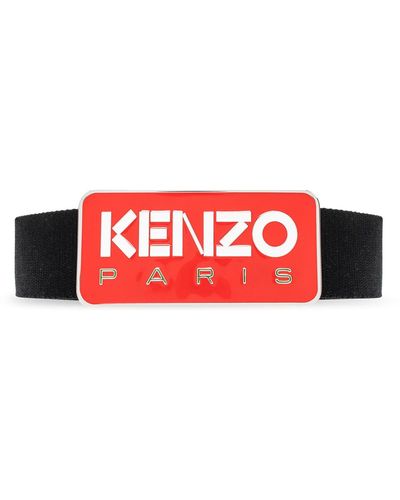 KENZO Belt With Logo - Red