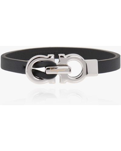 Ferragamo Leather Bracelet - Black