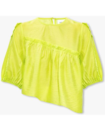 Gestuz ‘Theagz’ Top With Puff Sleeves - Yellow