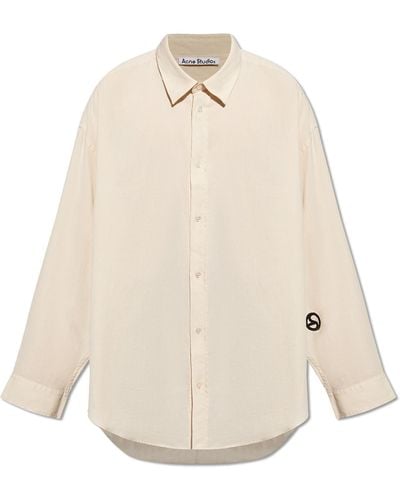 Acne Studios Cotton Shirt - Natural