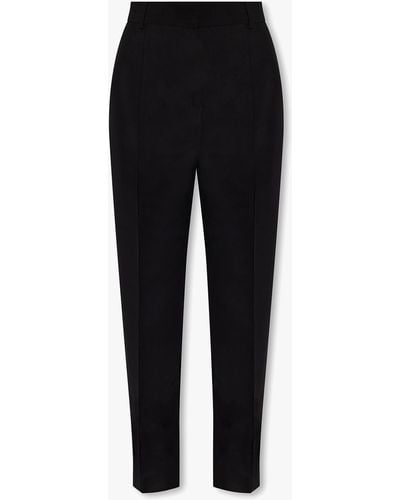 Totême Trousers With Tapered Legs - Black