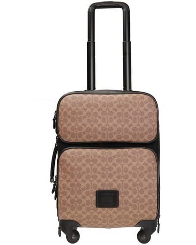 COACH Academy Travel Wheeled Carry On In Signature Canvas - Black