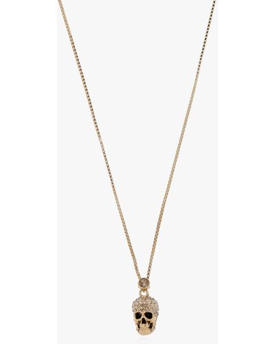 Alexander McQueen Brass Necklace, - Metallic