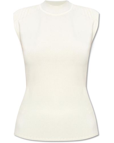 Issey Miyake Cut-Out Top - White