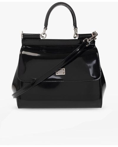 Dolce & Gabbana ‘Sicily Small’ Shoulder Bag - Black