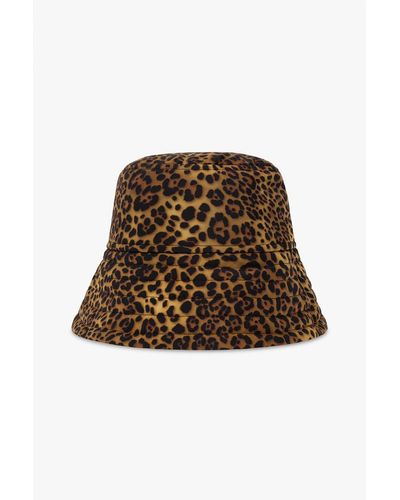 Dries Van Noten Bucket Hat With Animal Motif - Brown