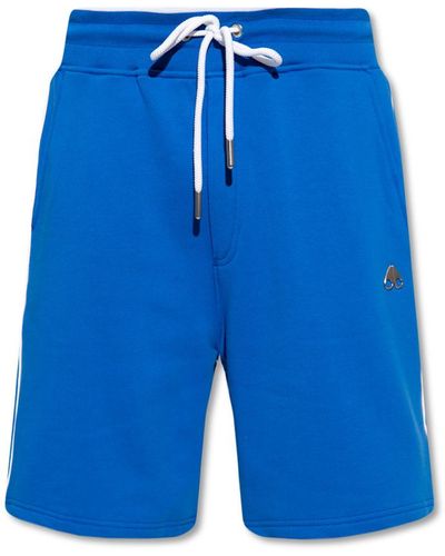 Moose Knuckles Shorts With Logo - Blue