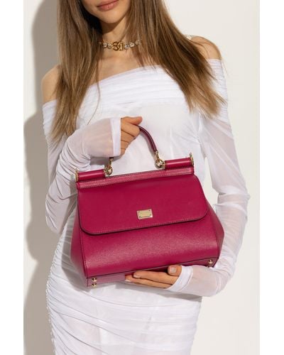 Dolce & Gabbana ‘Sicily Medium’ Shoulder Bag - Pink
