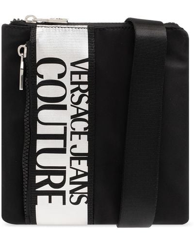 Versace Jeans Couture Shoulder Bag With Logo, - Black