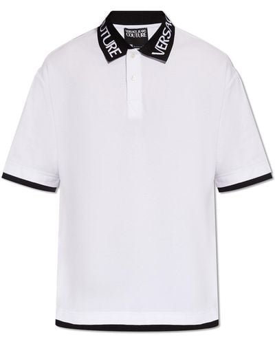 Versace Jeans Couture Polo Shirt With Logo - White