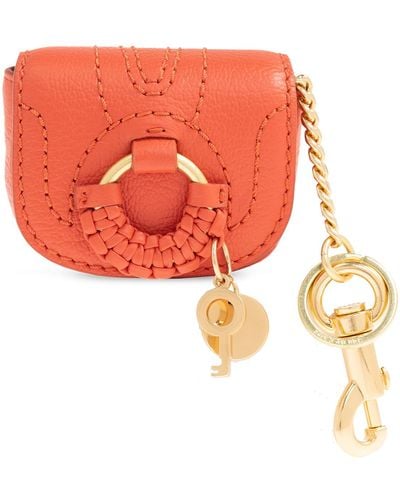 See By Chloé See Chloé Keyring With Pouch, - Orange