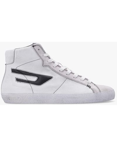 DIESEL S-leroji Leather High-top Trainers - White