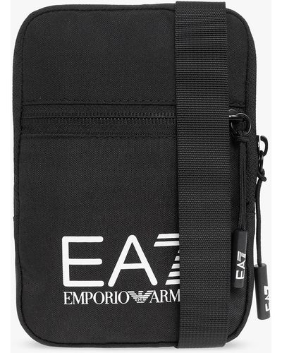 EA7 Shoulder Bag With Logo - Black