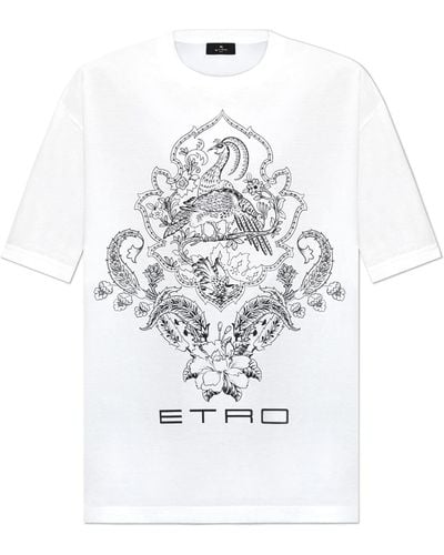 Etro Cotton T-shirt, - White