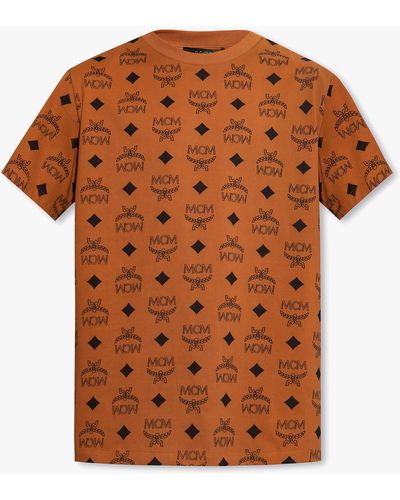 MCM Monogrammed T-shirt - Brown