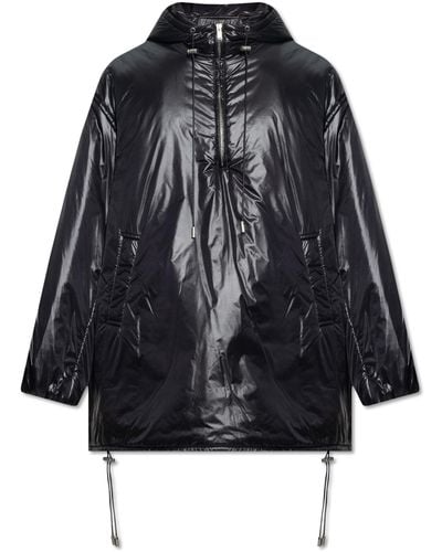 Saint Laurent Hooded Jacket - Black