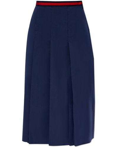 Gucci Pleated Skirt, - Blue