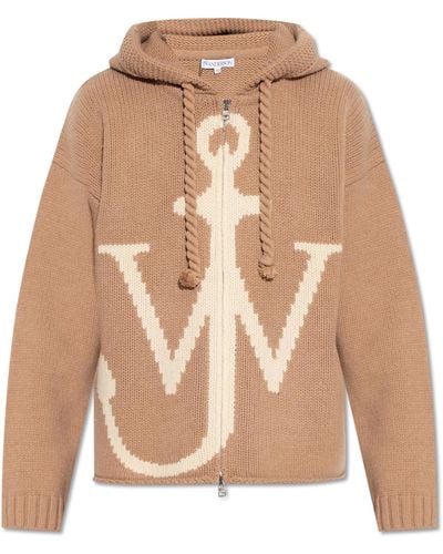 JW Anderson Hooded Cardigan - Natural