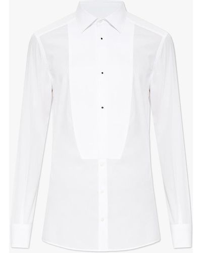 Dolce & Gabbana Cotton Tuxedo Shirt - White