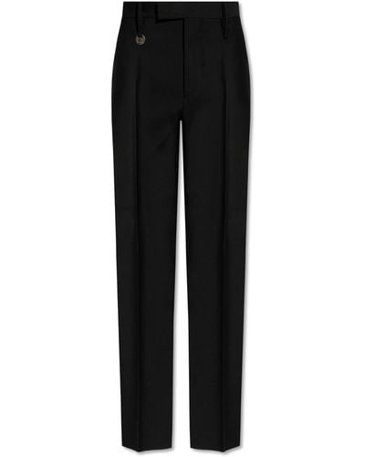 Burberry Pleat-Front Trousers - Black