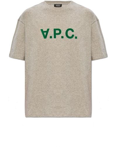 A.P.C. 'river' T-shirt, - Grey
