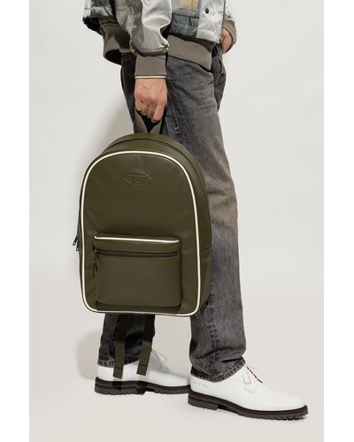 DIESEL 'd. 90' Backpack With Logo - Green