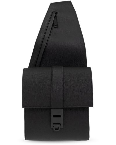 Ferragamo One-shoulder Backpack - Black