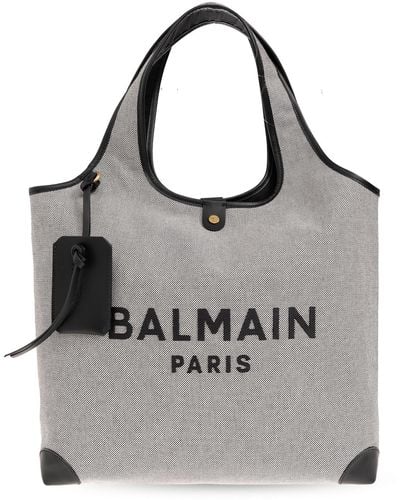 Balmain 'b-army' Shopper Bag, - Grey