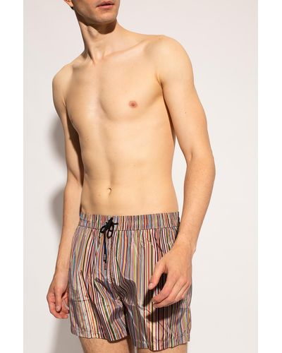 Paul Smith Swim Shorts With Stripes, ' - Multicolor