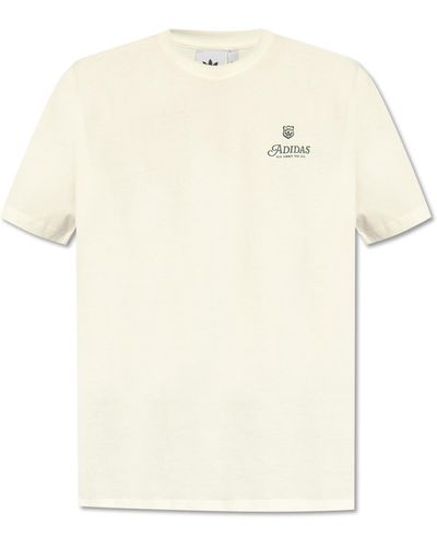 adidas Originals T-shirt With Logo, - White