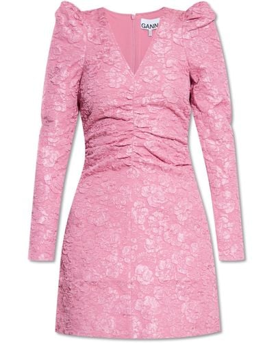 Ganni Mini Dresses - Pink