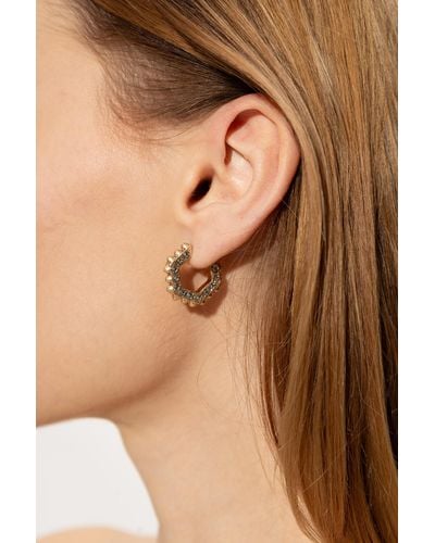 AllSaints Crystal-embellished Earrings, - Metallic