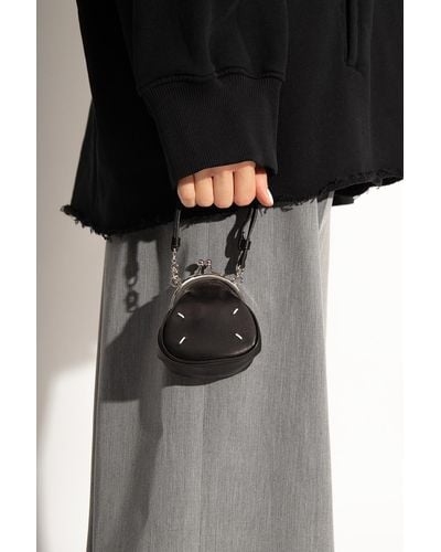 Maison Margiela Leather Handbag - Black