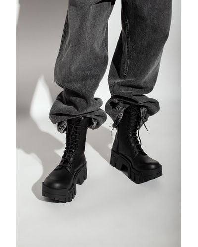 Balenciaga 'bulldozer' Ankle Boots, - Black
