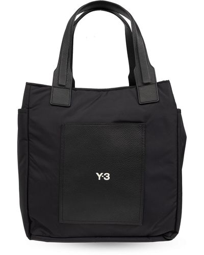 Y-3 Shopper Bag With Logo, - Black
