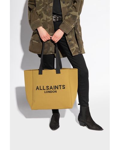 AllSaints 'izzy' Shopper Bag, - Metallic