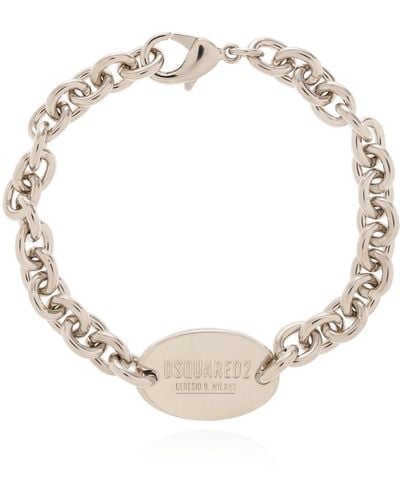 DSquared² Bracelet With Logo - White