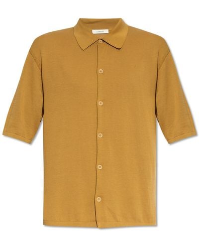 Lemaire Cotton Shirt, - Yellow