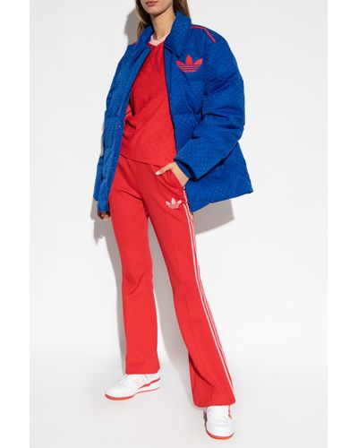 adidas Originals Down Jacket With Logo - Red