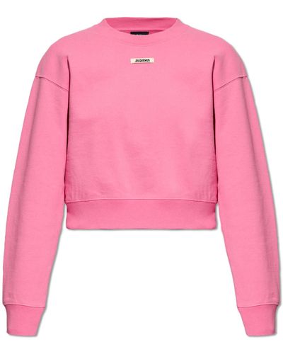 Jacquemus Cotton Sweatshirt, - Pink