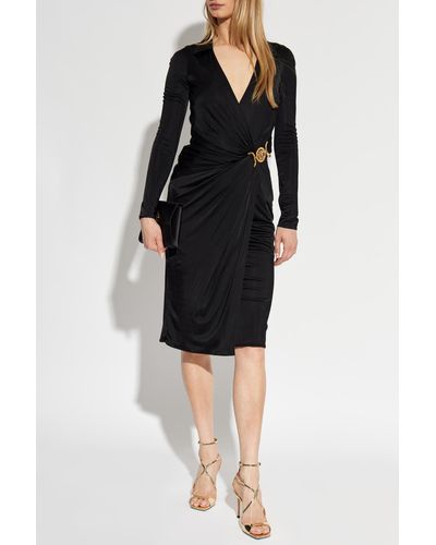 Versace Long-Sleeved Dress - Black