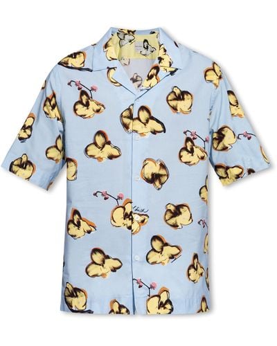 Paul Smith Floral Pattern Shirt, - Blue