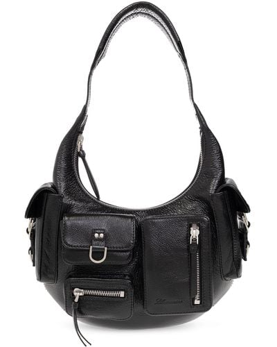 Blumarine Leather Shoulder Bag - Black