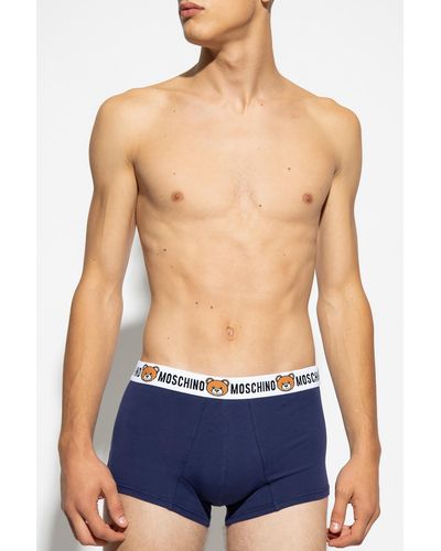 Moschino Branded Boxers 2-Pack - Blue