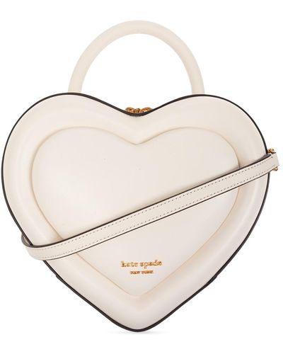 Kate Spade Heart-shaped Shoulder Bag - White