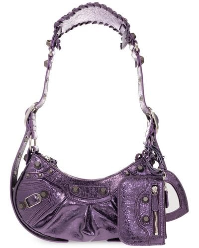 Balenciaga ‘Le Cagole Xs’ Shoulder Bag - Purple