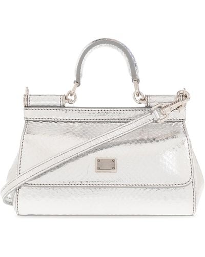 Dolce & Gabbana ‘Sicily Small’ Shoulder Bag - White