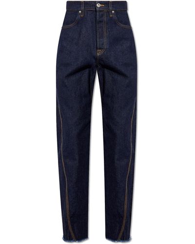 Lanvin Jeans With Twisted Seams - Blue