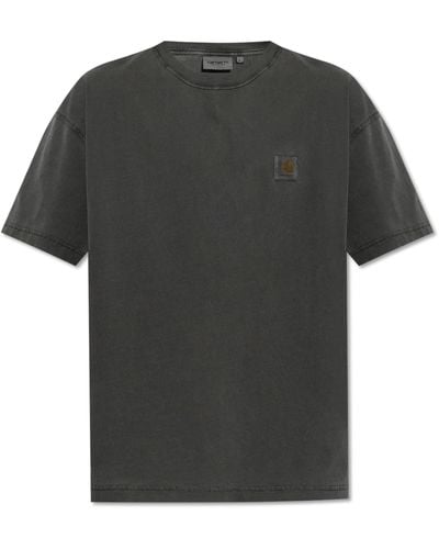 Carhartt T-shirt With Logo, - Black