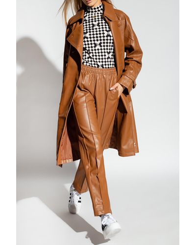 adidas Originals Double-Breasted Trench Coat - Brown